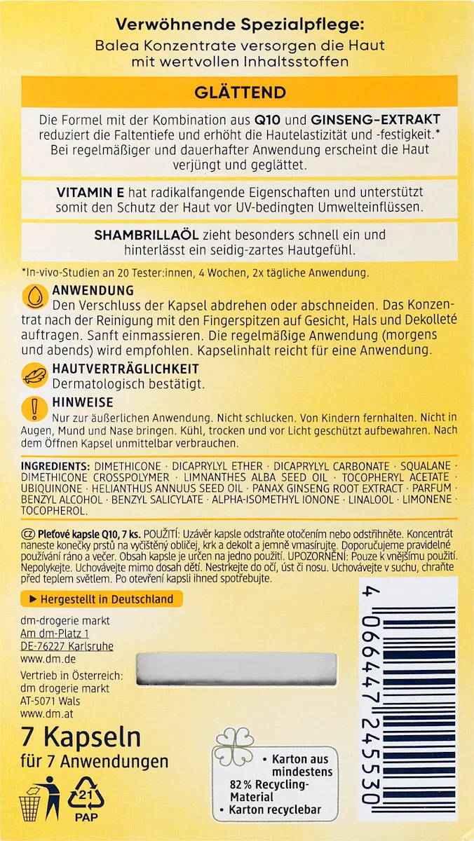 Q10 Anti-Wrinkle Concentrate Capsules, 7-Day Set