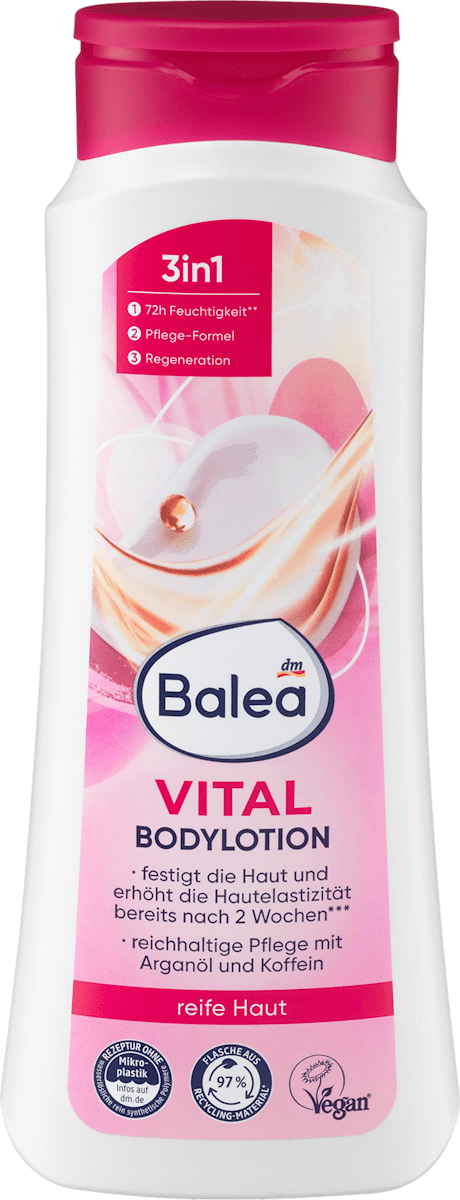 Balea Vital Body Lotion – Firming Care for Mature Skin – 13.5 fl oz