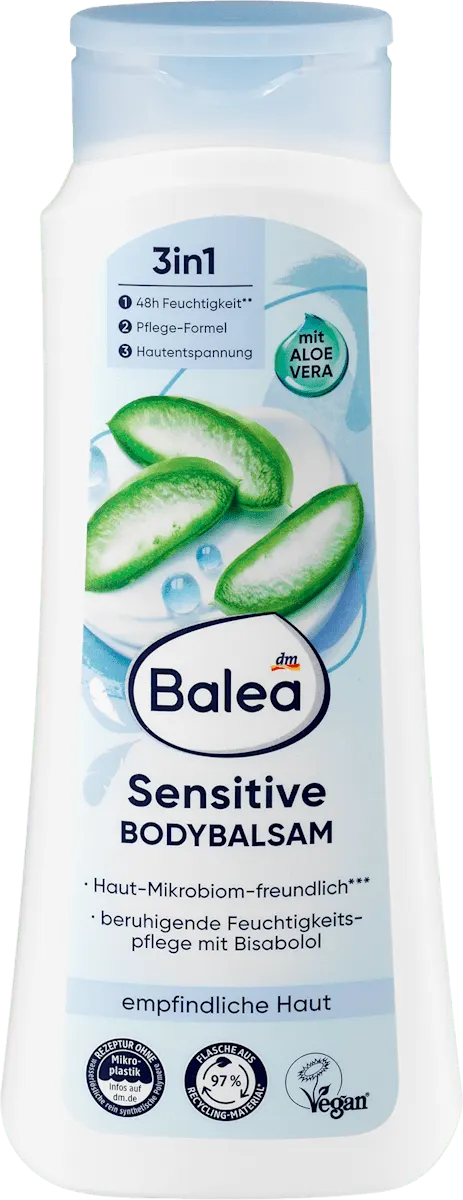 Balea Sensitive Body Balm – Fragrance-Free for Reactive Skin – 13.5 fl oz