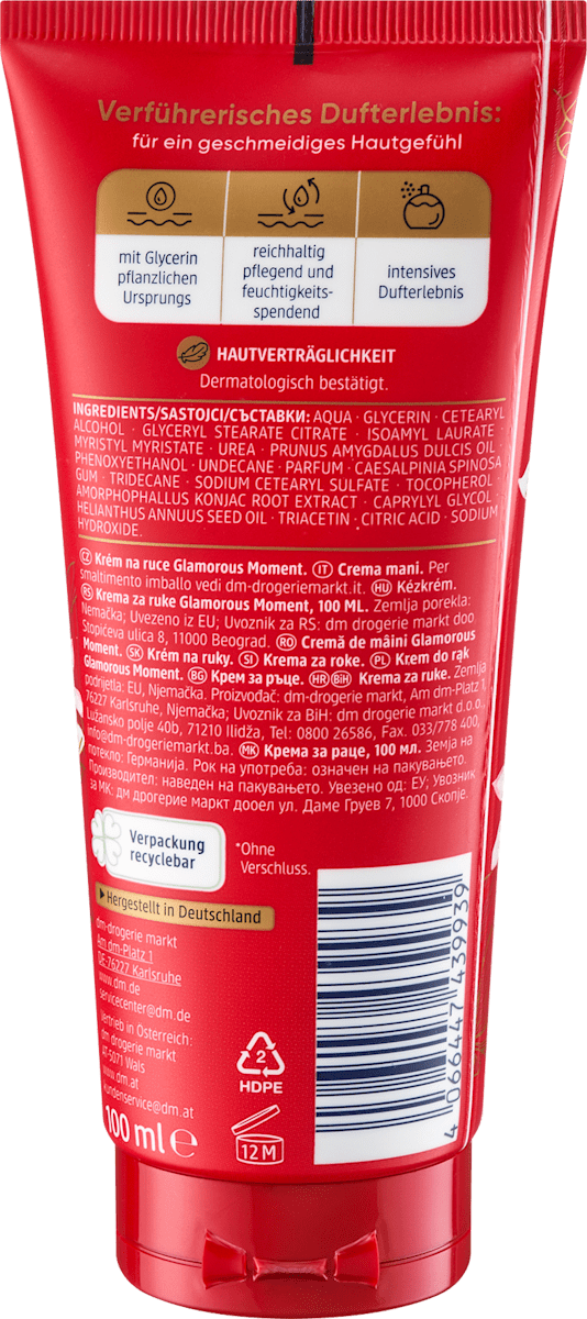 Balea Glamorous Moment Hand Cream – 3.4 fl oz