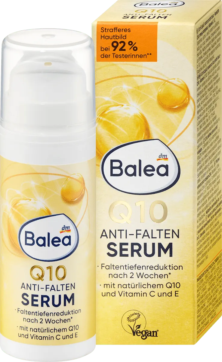 Balea Q10 + Omega Anti-Aging Serum, 1.0 fl oz