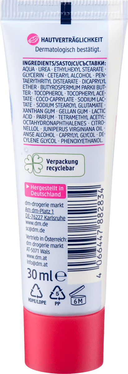 Handcreme Urea Reisegröße, 30 ml