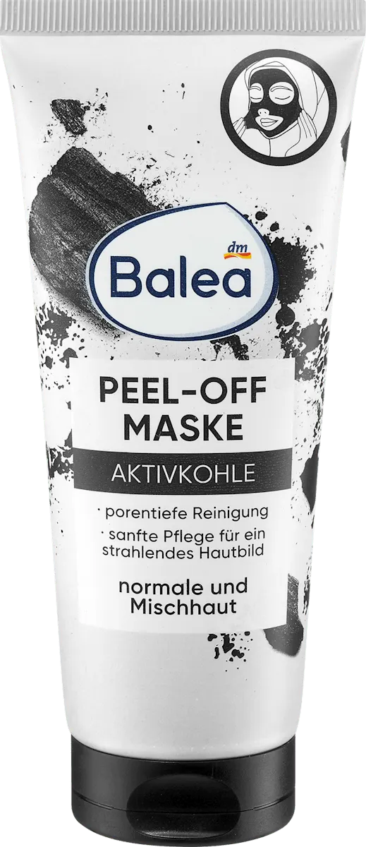 Gesichtsmaske Peel-Off mit Aktivkohle, 100 ml