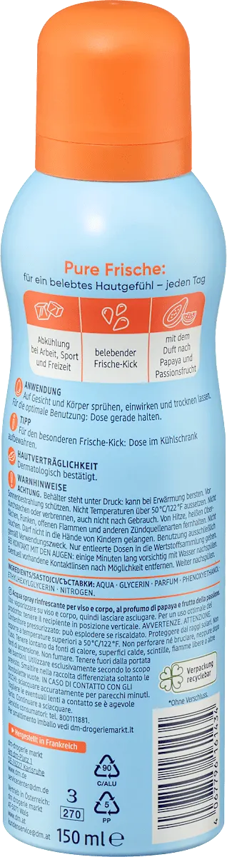 Refreshing Face & Body Mist – Papaya & Passion, 5.1 fl oz