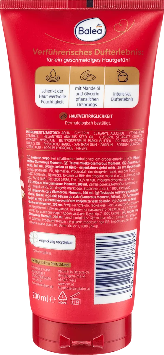 Balea Glamorous Moment Perfumed Body Lotion - 6.8 fl oz