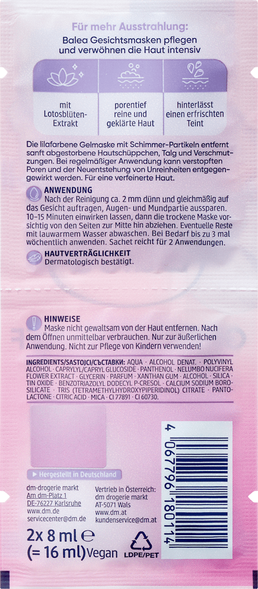 Gesichtsmaske Glow Peel- Off (2x8 ml), 16 ml