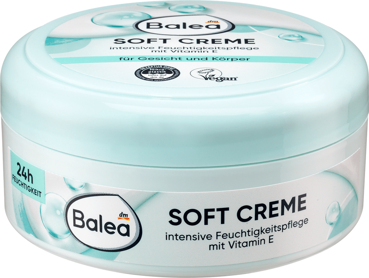Balea Soft Cream for Face & Body – Sensitive Care – 8.5 fl oz