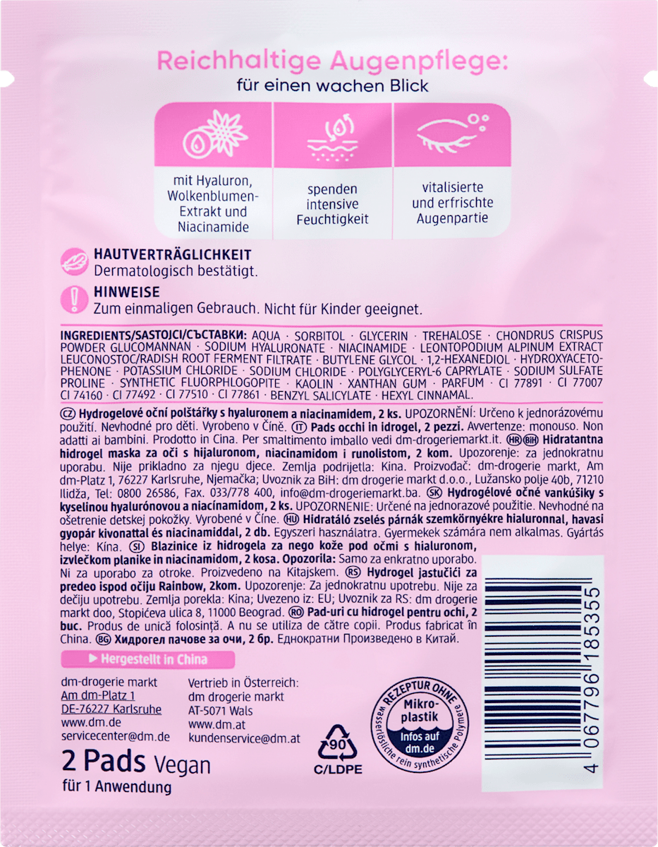Augenpads Hydrogel Rainbow (1 Paar), 2 St