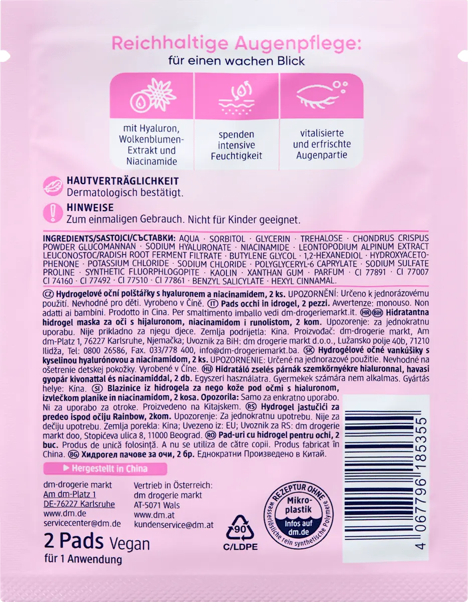 Augenpads Hydrogel Rainbow (1 Paar), 2 St