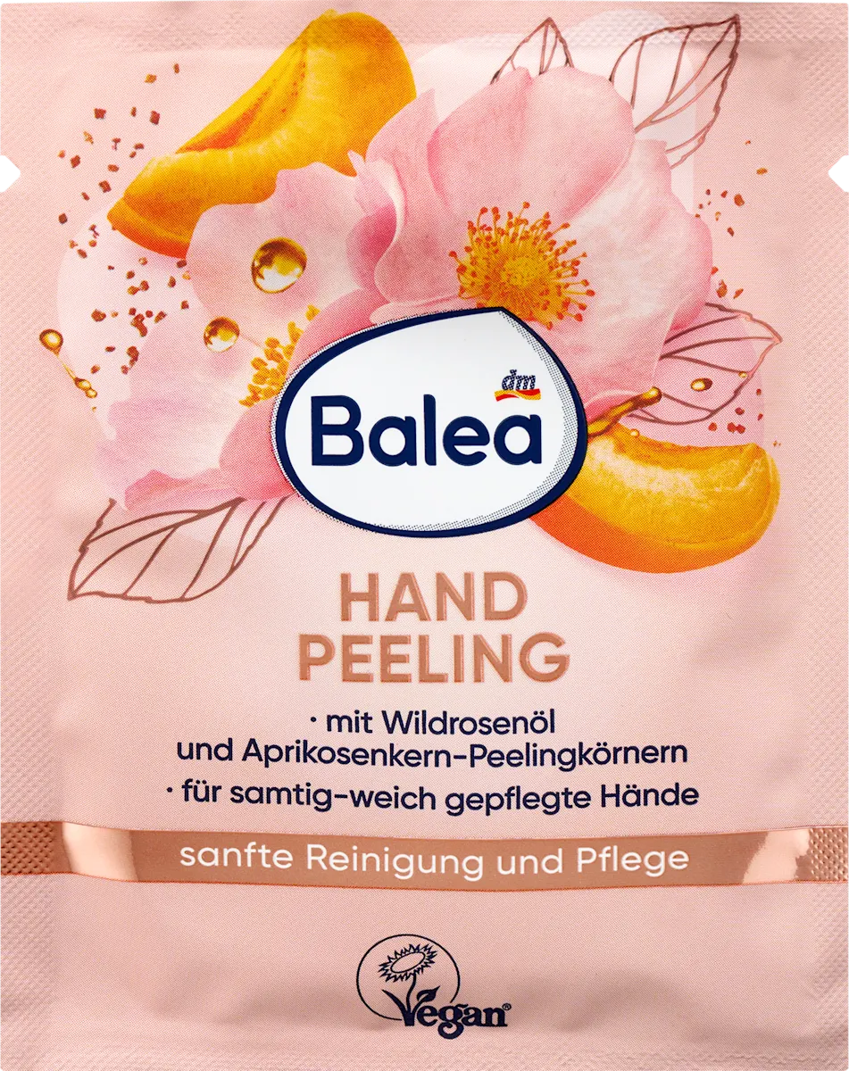 Balea Wild Rose & Apricot Hand Scrub – 0.5 fl oz